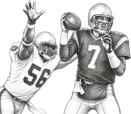 Taylor Blitz Times football players logo