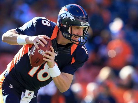 Peyton's Broncos face the Ravens defense in today's divisional match-up.