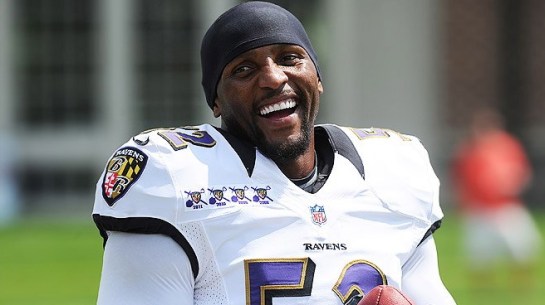 Ray at a Baltimore practice session.