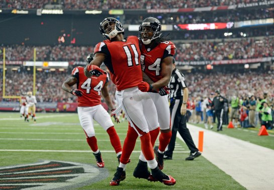 Julio Jones was on a roll in the first half of the NFC Championship Game.