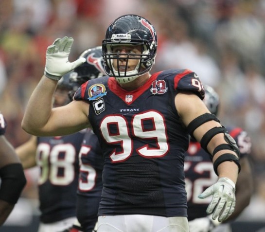 JJ Watt was a finalist for the Taylor Blitz Times Defensive Player of The Year