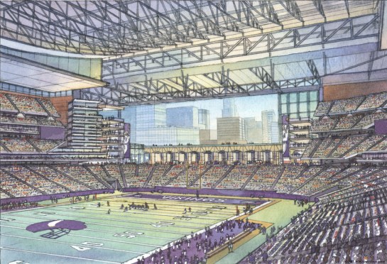 Diagram of new stadium.