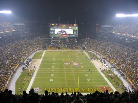 Of the new stadiums, Heinz Field is more intimidating than Three Rivers Stadium. Fans are closer to the field without the huge walls. makes for great theater.