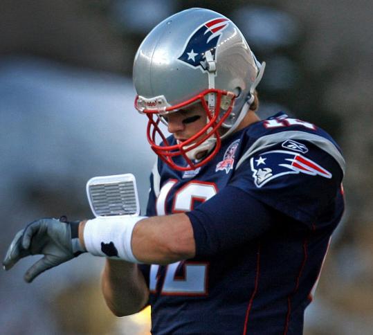 Even Hall of Fame QB Tom Brady has a "Tom Matte" wristband the size of a bible.