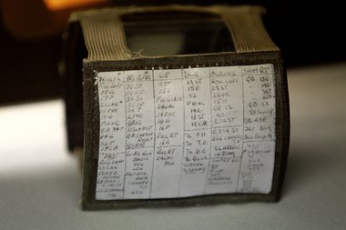 Tom Matte's famous wristband resides in the Pro Football Hall of Fame.