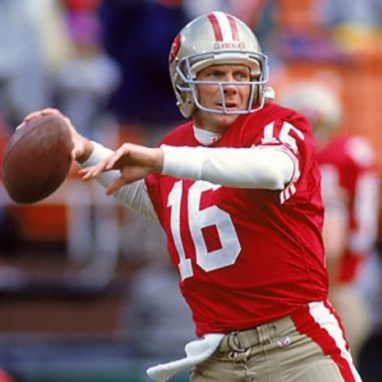 Joe Montana during his san Francisco heydey.