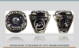 SUPER BOWL VI RUNNER UP 1971 MIAMI&nbsp;DOLPHINS