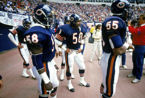 The best trio of linebackers in the game in Mike Singletary, Wilber Marshall, and Otis Wilson.