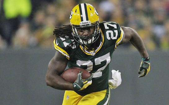 The key to the Packers winning is Eddie Lacy running right at the Seahawk defense.