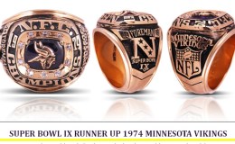 SUPER BOWL IX RUNNER UP 1974 MINNESOTA&nbsp;VIKINGS