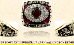SUPER BOWL XVIII RUNNER UP 1983 WASHINGTON&nbsp;REDSKINS