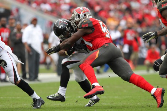 David is swallowing intermediate receivers and runners coming into his area.